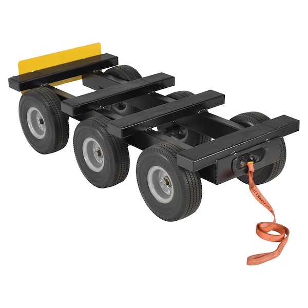 Black All Terrain Eight Wheel Dolly 1000 lb Capacity